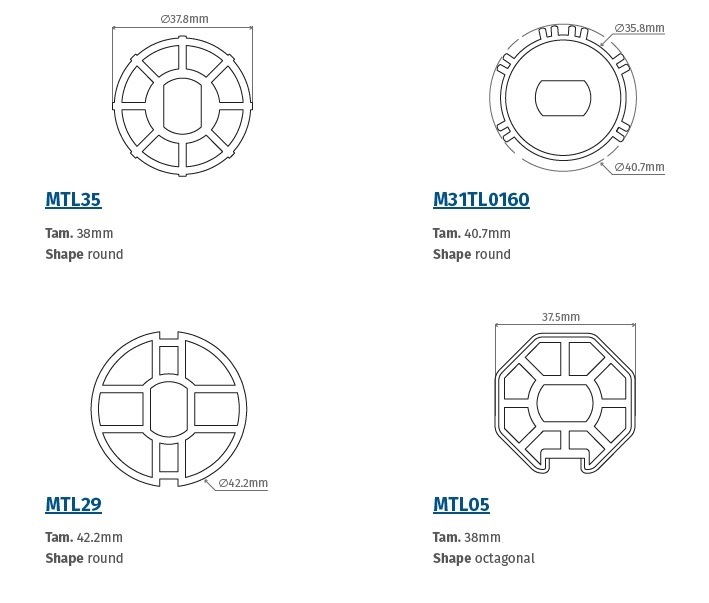 Redőnymotor adapterek 35 mm Redőnymotor adapterek 35 mm